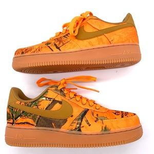 New Nike Air Force 1 '07 LV8 Realtree Orange Camo